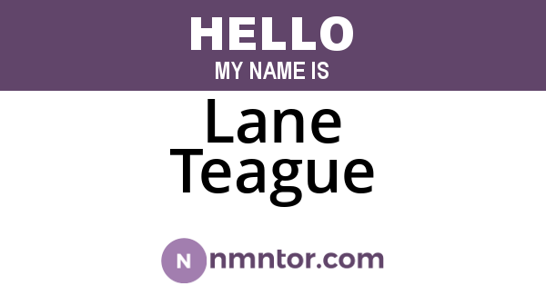 Lane Teague