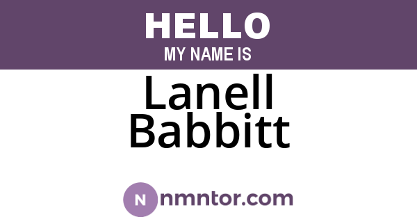 Lanell Babbitt