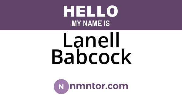Lanell Babcock