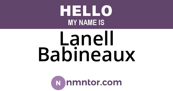 Lanell Babineaux