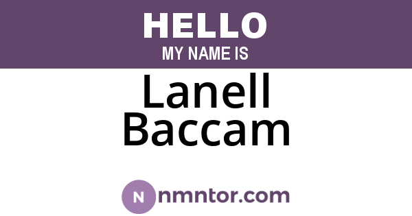 Lanell Baccam