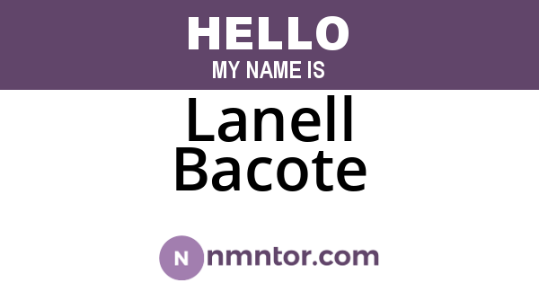 Lanell Bacote