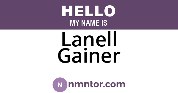 Lanell Gainer