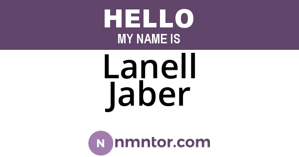 Lanell Jaber