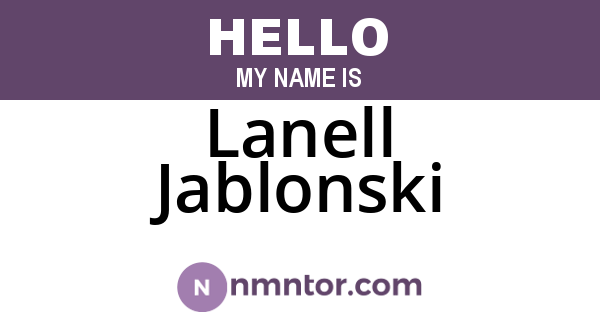 Lanell Jablonski