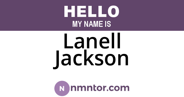 Lanell Jackson