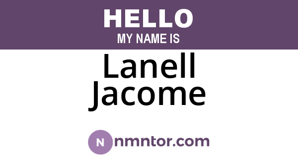 Lanell Jacome