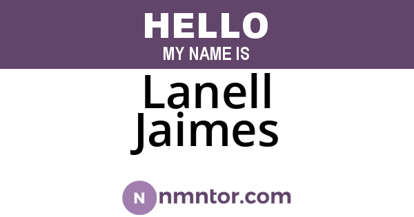 Lanell Jaimes