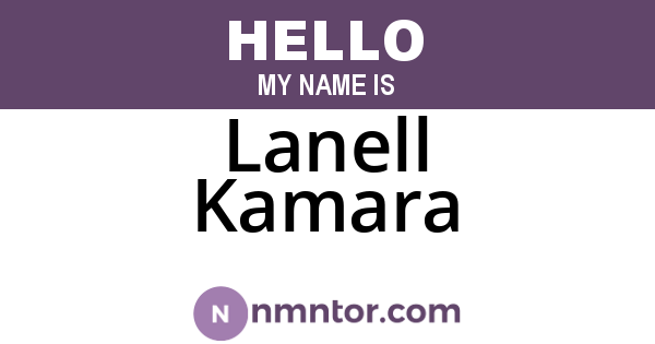 Lanell Kamara