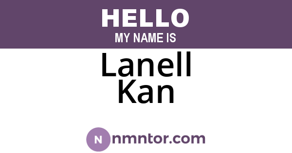 Lanell Kan