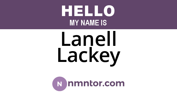 Lanell Lackey