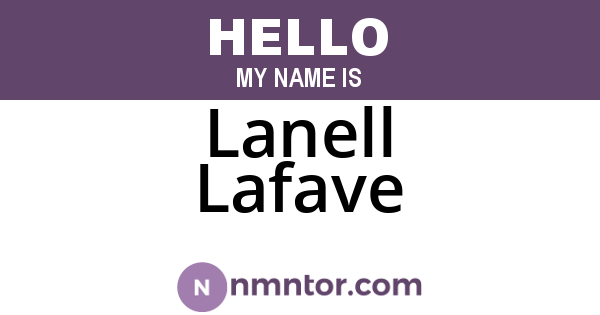 Lanell Lafave