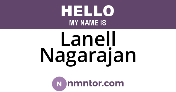 Lanell Nagarajan