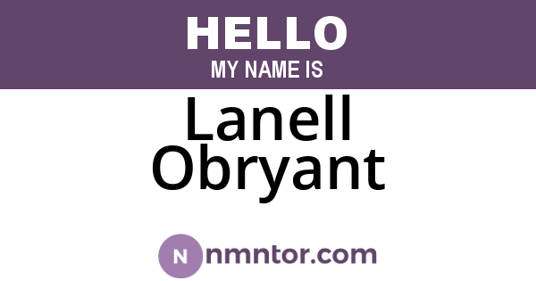 Lanell Obryant