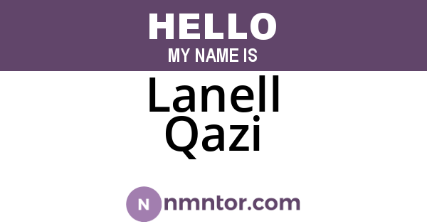 Lanell Qazi