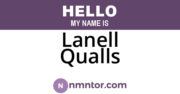 Lanell Qualls