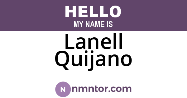 Lanell Quijano