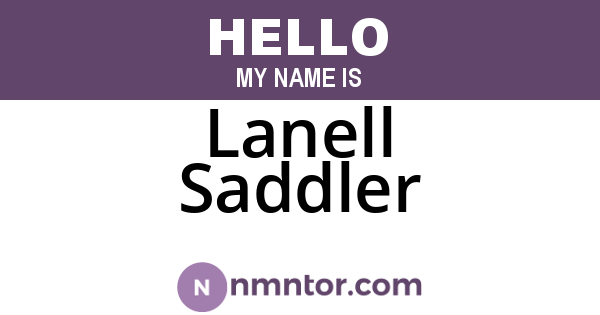 Lanell Saddler