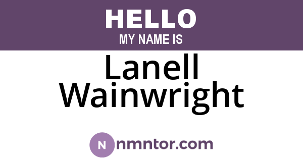 Lanell Wainwright