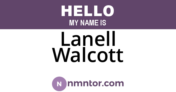 Lanell Walcott