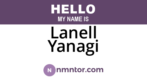 Lanell Yanagi