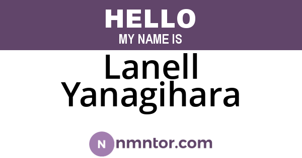 Lanell Yanagihara