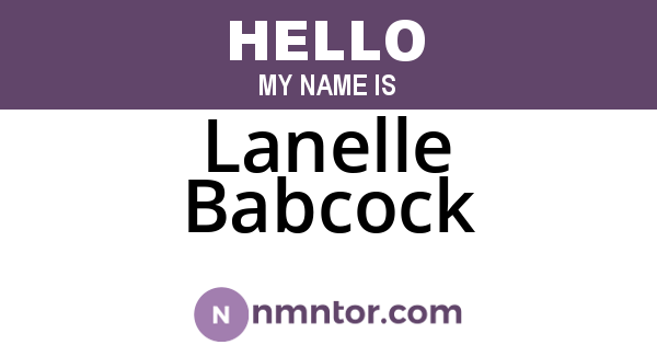 Lanelle Babcock