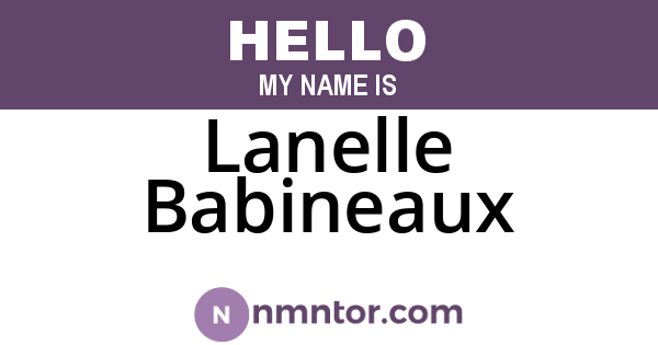 Lanelle Babineaux