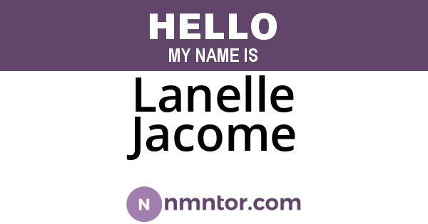 Lanelle Jacome