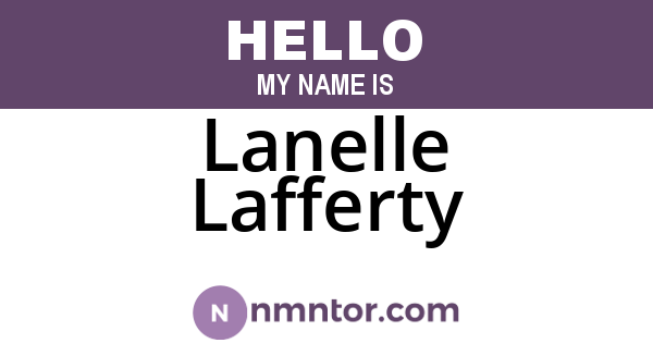 Lanelle Lafferty