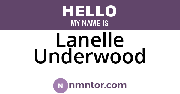 Lanelle Underwood