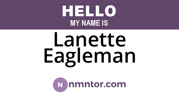 Lanette Eagleman