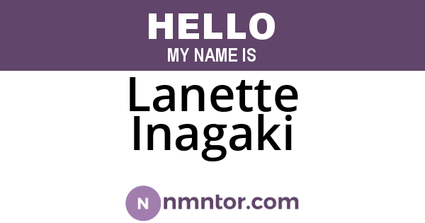 Lanette Inagaki