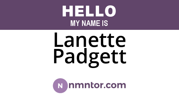 Lanette Padgett