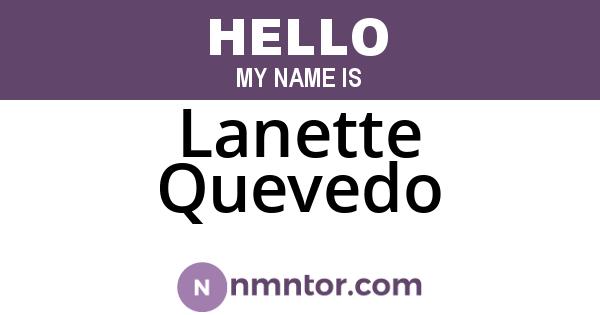Lanette Quevedo