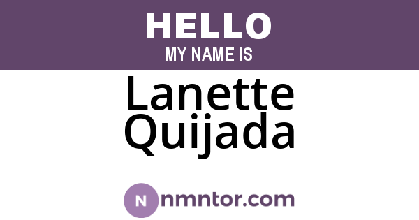 Lanette Quijada