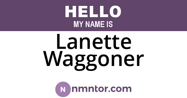 Lanette Waggoner