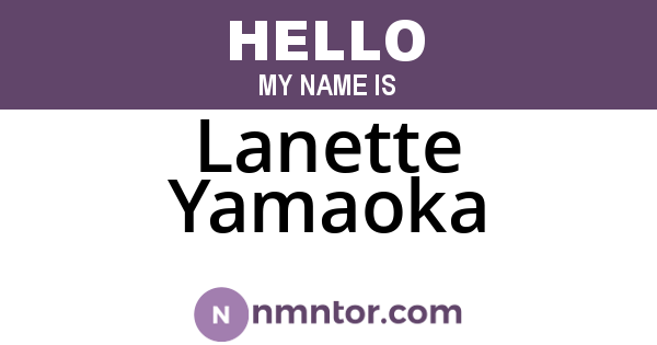 Lanette Yamaoka