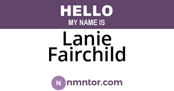Lanie Fairchild