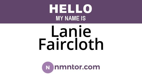 Lanie Faircloth