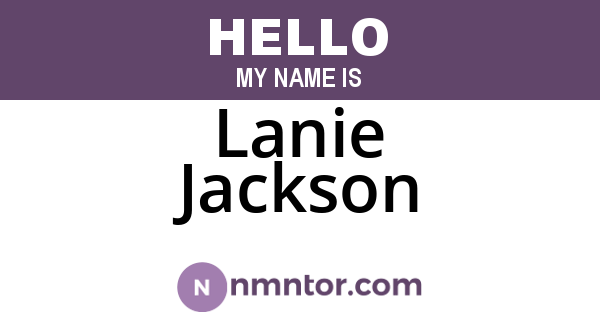 Lanie Jackson
