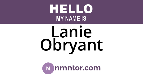 Lanie Obryant