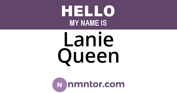 Lanie Queen