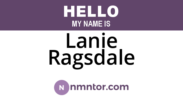 Lanie Ragsdale