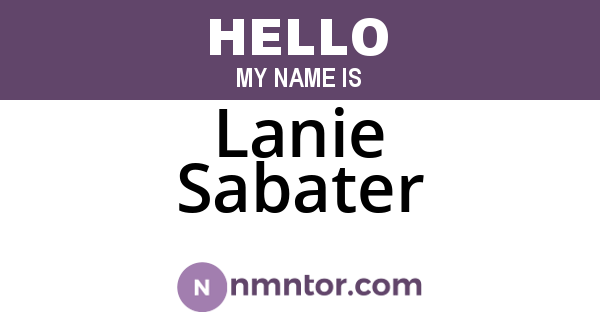 Lanie Sabater