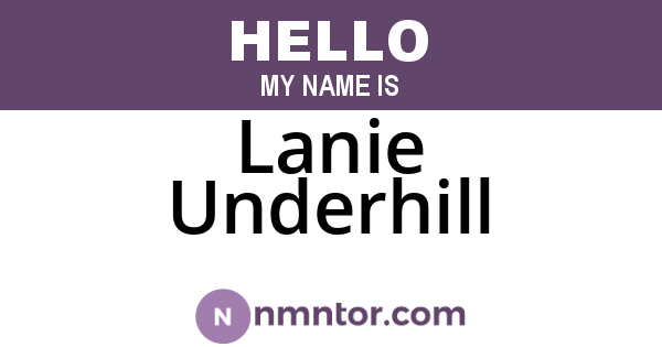 Lanie Underhill