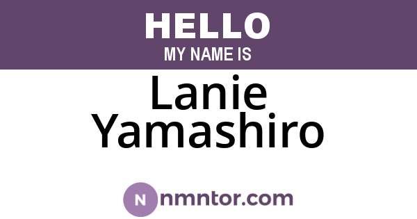 Lanie Yamashiro
