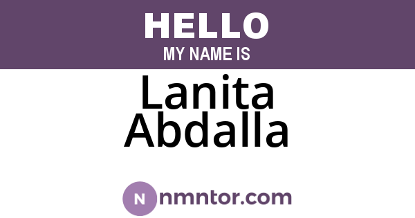 Lanita Abdalla