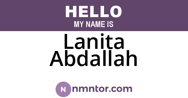 Lanita Abdallah