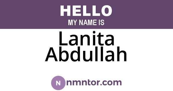 Lanita Abdullah